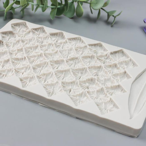 Силиконовый молд, форма для заливки «Фон - Ананас», 2 предмета, 20.3×11.5×1 см