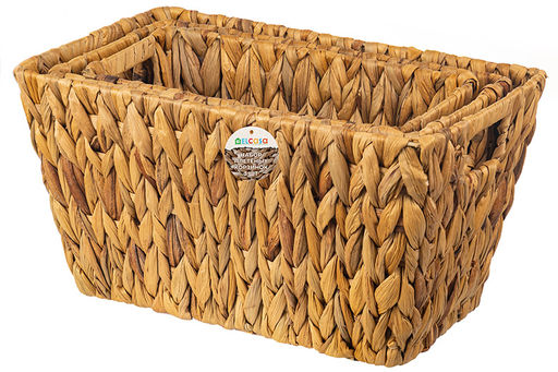 Набор 3 плетеных корзинок 38*23*20 с ручками - Elan gallery фото 6
