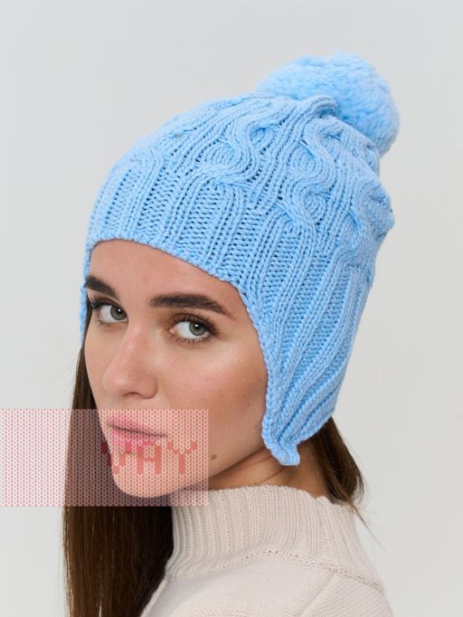 Шапка женская 8322. 05 голубой