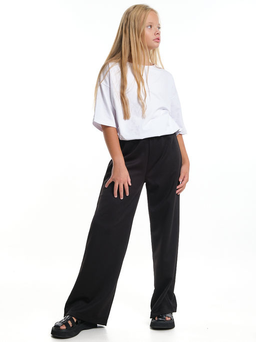 Брюки палаццо школьные штаны детская одежда девочке 33-7874 синий - Mini maxi фото 12