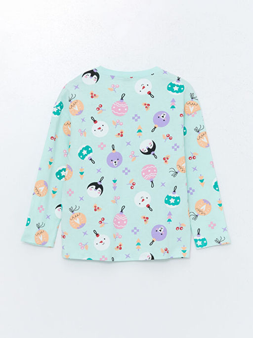 Bisiklet Yaka K?z ?ocuk Pijama Tak?m