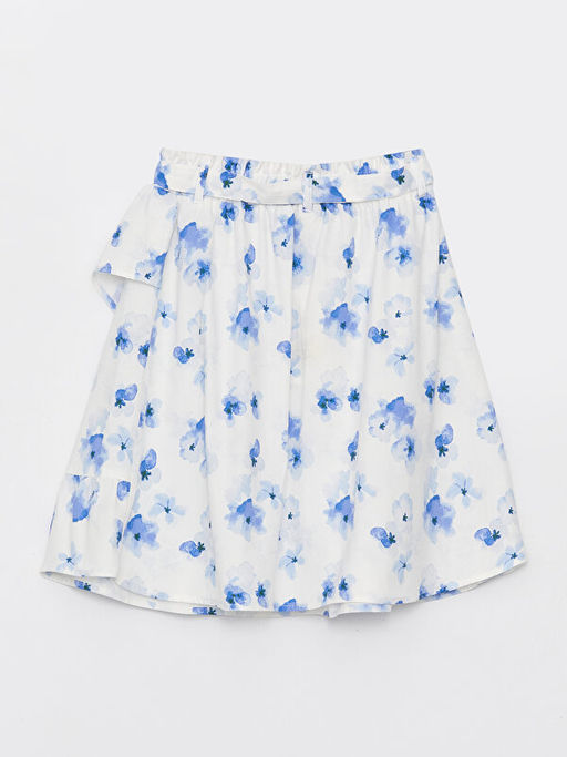 Beli Lastikli ?i?ekli K?z ?ocuk Etek - Waikiki фото 2