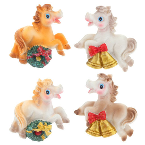 Магнит "Лошадка", L5,5 W1,5 H6 см, 4в.