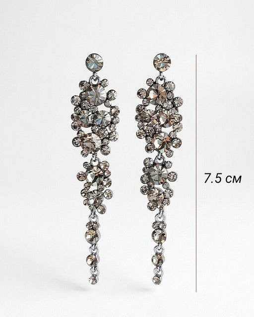 Серьги с чешскими кристаллами