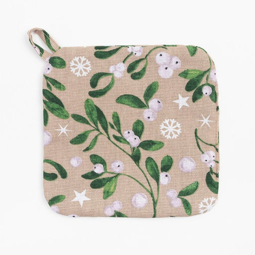 Кухонный набор Доляна Frosty berries: варежка 20х27 см, прихватка 19х19 см, 100% хл  фото 4