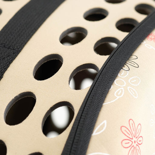 Складная сумка-переноска с отдельным входом, материал EVA, 43,5 х 28 х 33 см, бежевая - Пижон фото 7