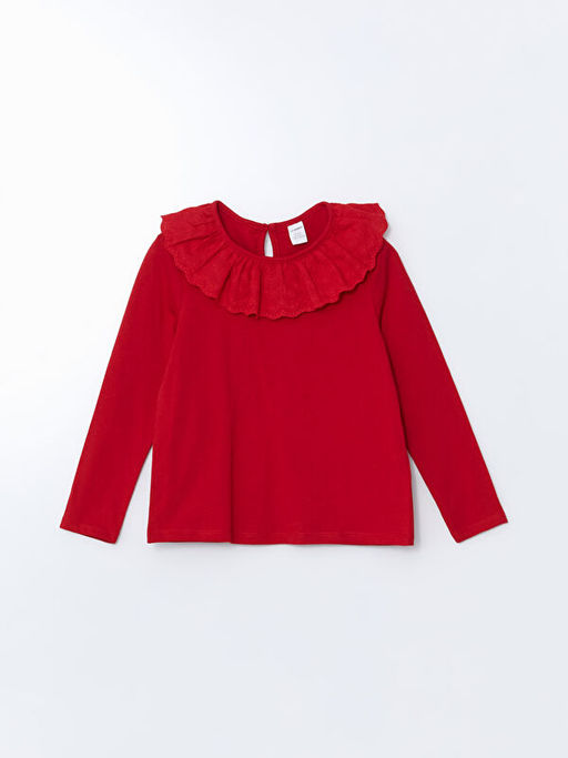 Bisiklet Yaka K?z ?ocuk Ti??rt