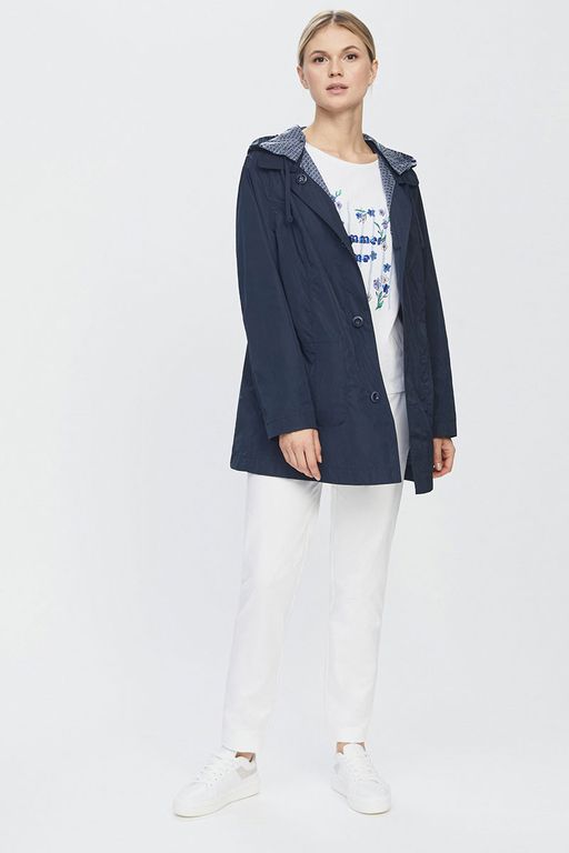 Куртка женская двусторонняя LS-904017-DN, 
темно-синий/принт геометрия - Steinberg фото 2