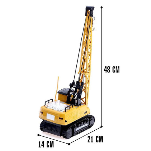Кран радиоуправляемый Стройка, подвижная стрела, работает от аккумулятора - Simaland фото 2