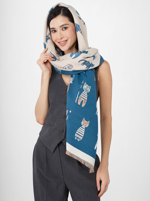 в составе ШЕРСТЬ и КАШЕМИР Большой, мягкий, теплый однотонный двусторонний палантин. - Tantino фото 10