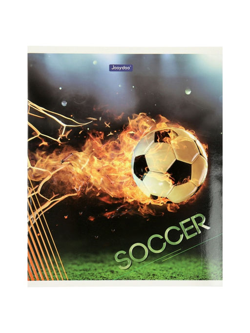 Комплект 12 тетрадей, 48 листов, клетка, 60гр, 4 вида, Футбол, выборочный уф-лак