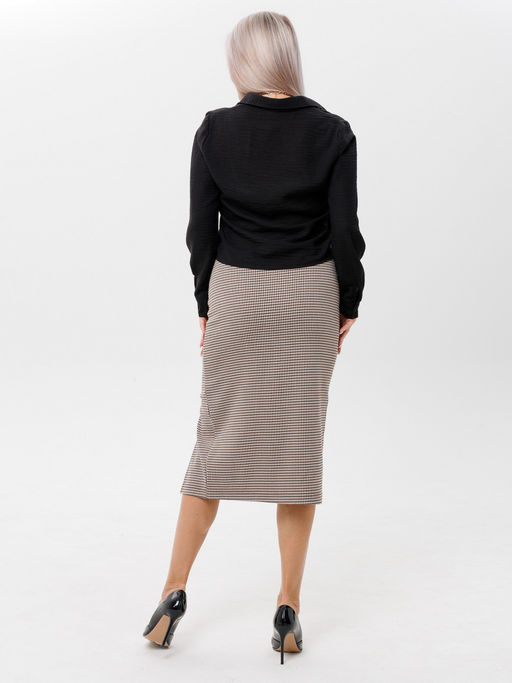 Юбка женская Ю-16 (костюмная ткань) Коричневая