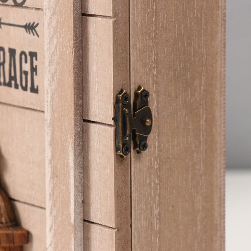 Ключница настенная «Кофемолка», дерево, 6 крючков, 7×17×24.5 см