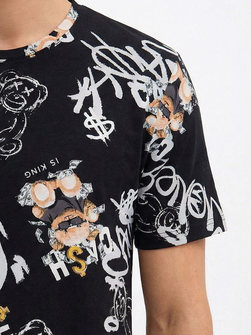 Пижама мужская кулирка с шортами "ЧЕЛСИ" МИШКИ ЧЕРНЫЙ