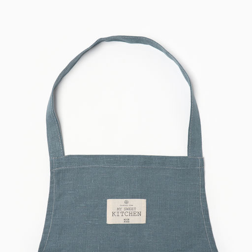 Фартук Этель ECO turquoise, 60х70см, 100% лён, 245 г/м2  фото 3