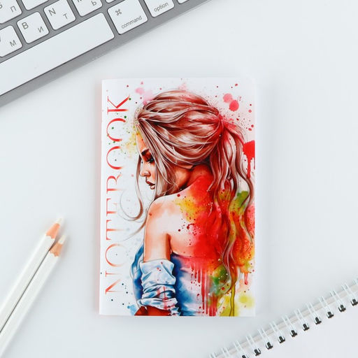 Цена за 4 шт. МИКС блокнотов А6, 32 листа Девушки - Artfox фото 8