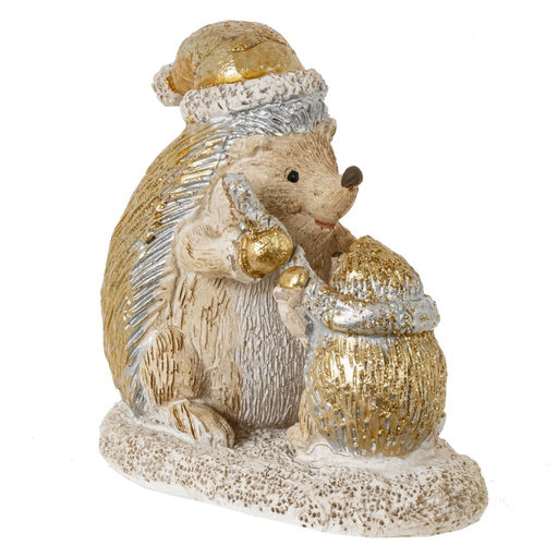Фигурка декоративная "Ёжики", L9 W5,5 H8,5 см