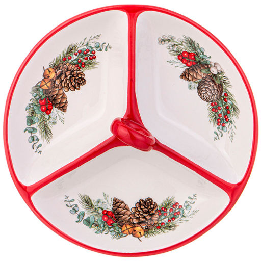 Менажница celebration" 3 сек. 22*7,7 см 358-2259 #НовыйГод /АРТИ-М/