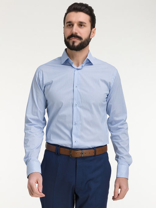 Сорочка мужская длинный рукав GREG 201/191/6130/Z/1p STRETCH_x  фото 9