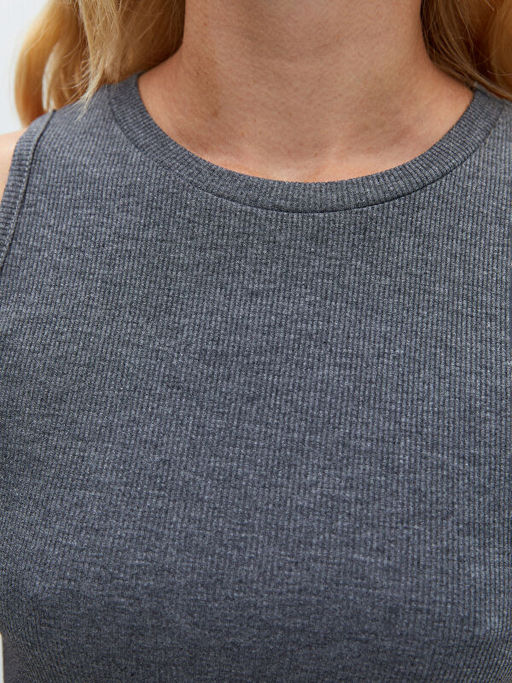 Bisiklet Yaka Kad?n Bodycon Elbise