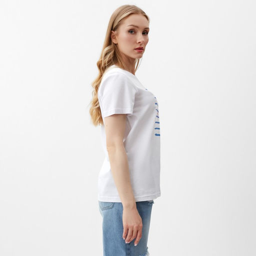 Футболка женская, белая, размер 46