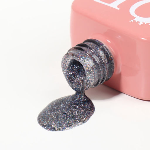 Гель лак для ногтей кошачий глаз, трехфазный, 10 мл, LED/UV, серебристый (38)