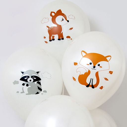 Шар воздушный латексный 12" «С днём рождения», пастель, набор 25 шт., 2-сторонний, белый