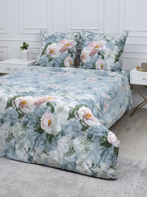 Простыня на резинке 160*200 см, перкаль, борт 25 см (Нигури) - Ивановотекстиль фото 5