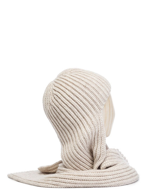 Капор жен. шерсть+акр LB-BR55050 white/beige - Labbra фото 2