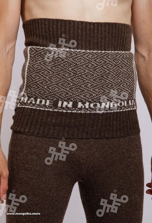 Пояс вязаный из 100% монгольской шерсти (арт. 03117) - Тод оймс ххк фото 4