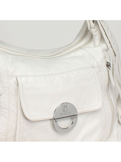 Сумка женская искусственная кожа Guecca-1673 (рюкзак-change), 2отд, белый SALE 235161 - Adelia фото 9