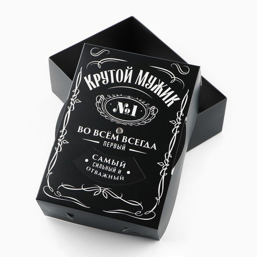 Коробка складная «Крутой мужик », 21×15×7 см