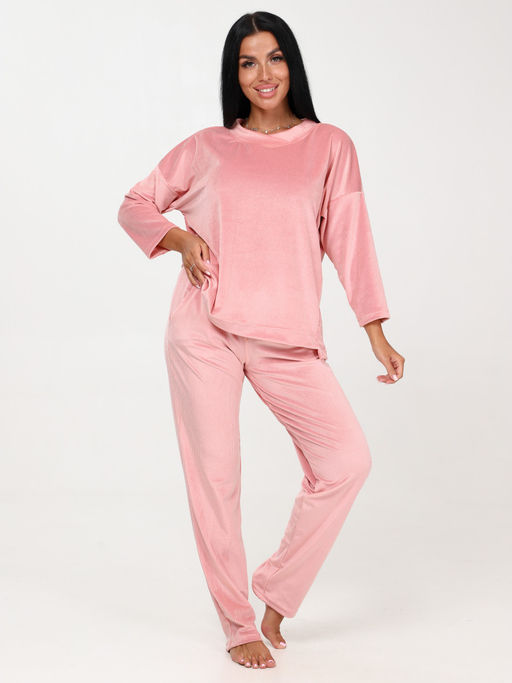 452 ПИЖАМА ЖЕНСКАЯ (брюки) (Коралл) - А-дина фото 2