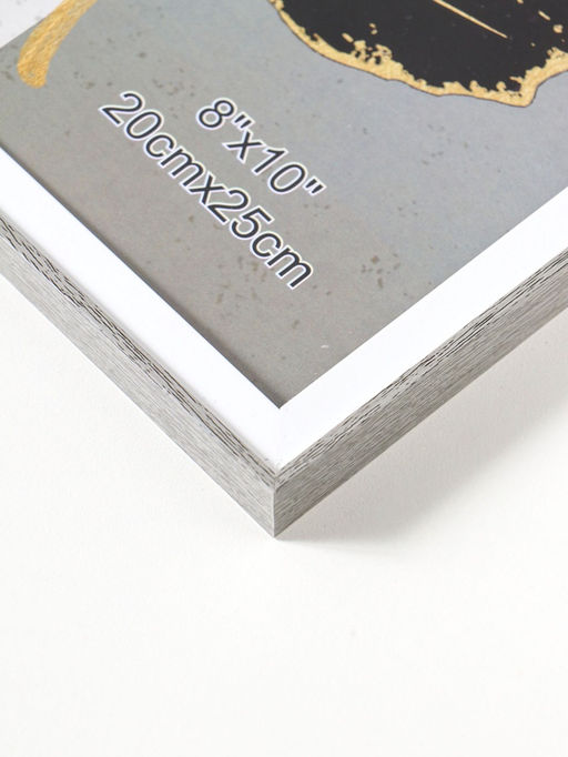 Фоторамка пластик 20х25 см "Современная классика" серый и белый 26х20,8х1,5 см