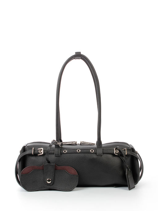 LACCOMA сумка L1017f-черный натуральная замша, натуральная кожа хлопок