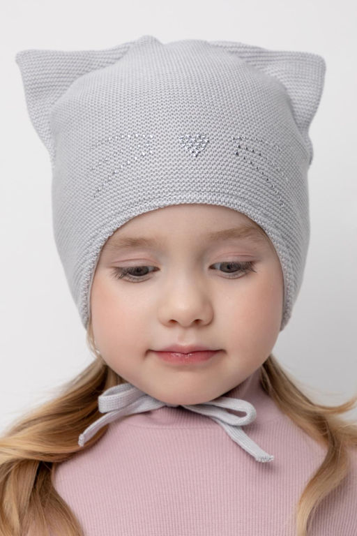 КВ 20259/светло-серый шапка для дев