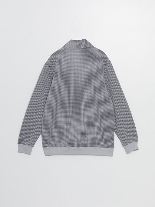 Dik Yaka Uzun Kollu Erkek Sweatshirt - Waikiki фото 3