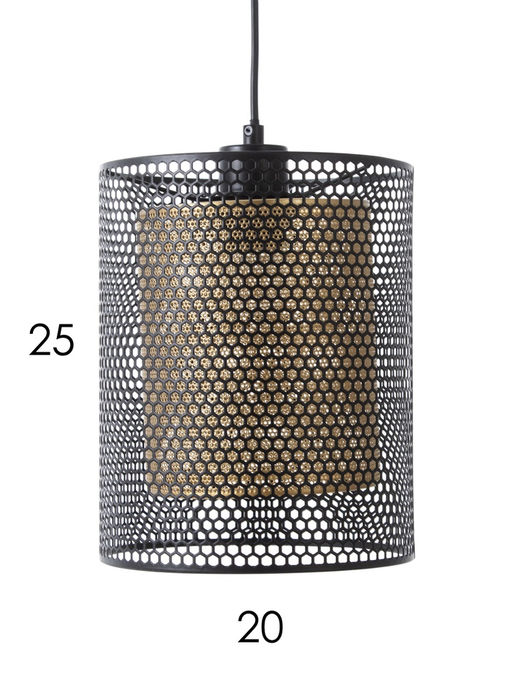 Светильник подвесной 10282/1, 1хE27, 60 Вт, чёрный