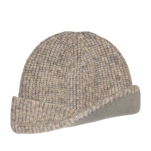 Шапка SEEBERGER арт. 18206-0 TURN-UP BEANIE (песочный)