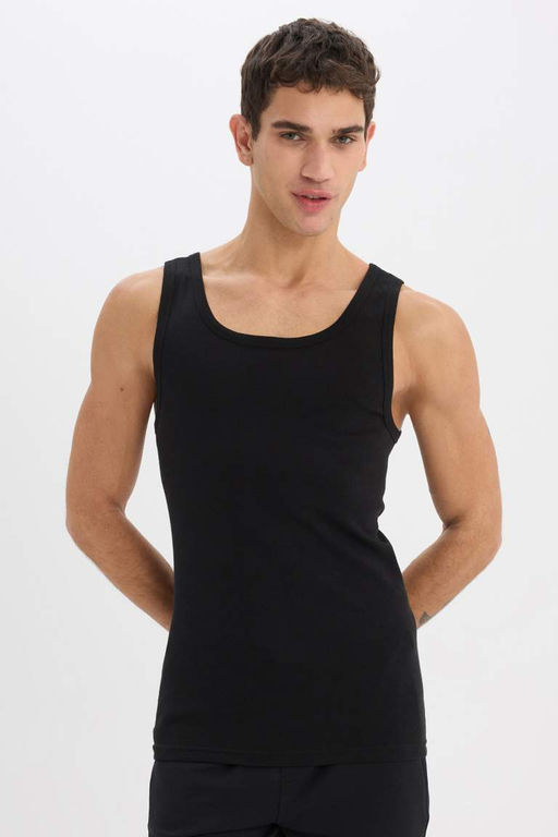 Slim Fit Dar Kesim Ribana 2li Atlet - Defacto фото 3