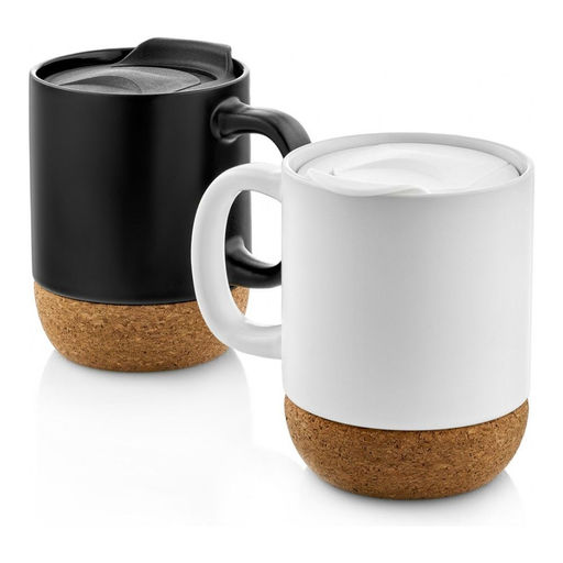 Кружка с крышкой Walmer Domino, 0.4 л, цвет черный  фото 5