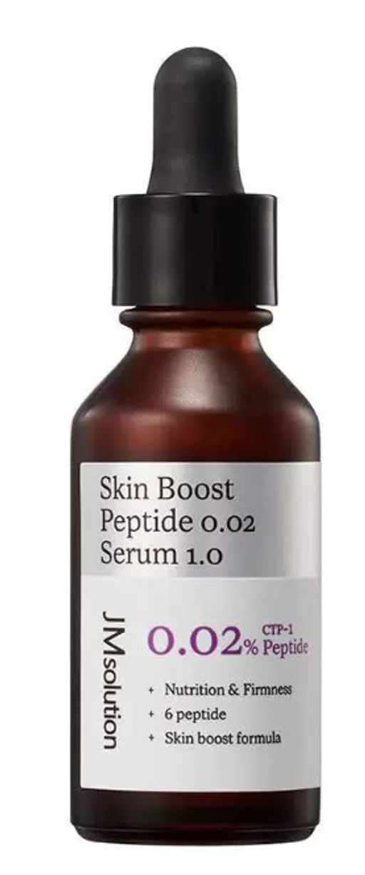 НОВИНКА! JMSOLUTION Сыворотка с пептидами антивозратная Skin Boost Peptide 0.02 Serum 1.0 (30 мл)  фото 3