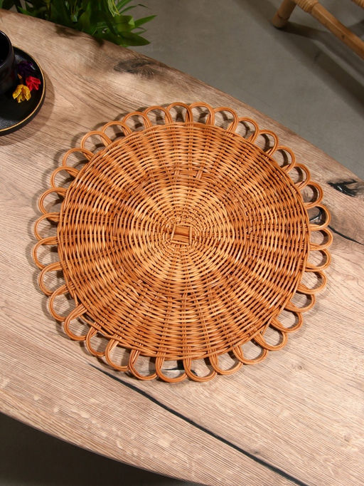 Подставка под горячее, 40×40×1 см, ротанг