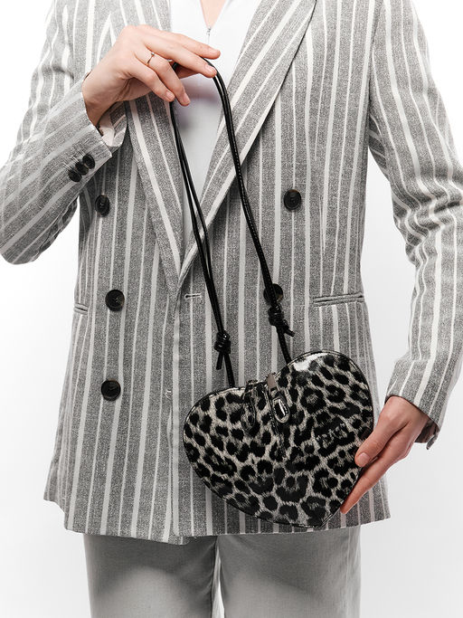 LACCOMA сумка НИ836-лепард натуральная кожа хлопок