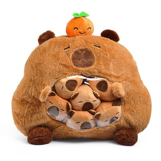 Игрушка -Антистресс "Капибара с мандаринкой"