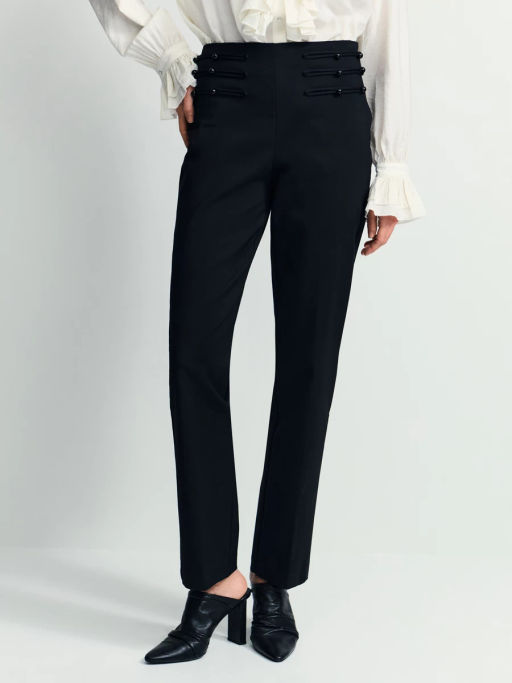 Зауженные брюки с хлопком в составе / Zarina