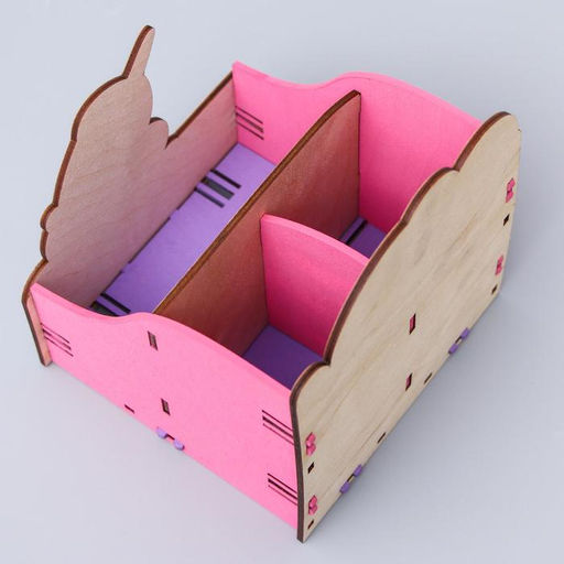 Органайзер для канцелярии, 14?14?16 см, Минни Маус и единорог