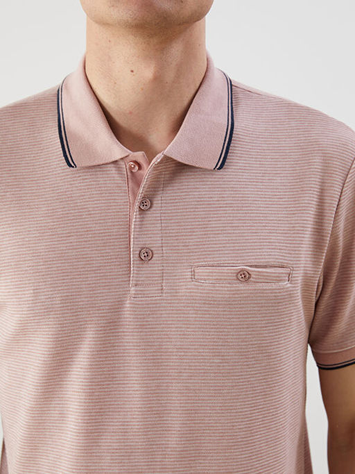 Polo Yaka K?sa Kollu Erkek Dokulu Ti??rt