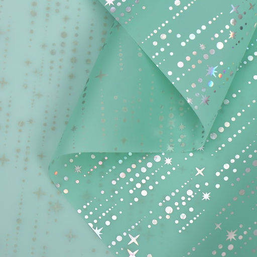 Пленка для цветов Падающие звезды, 58 см х 5 м - UPAK LAND фото 3