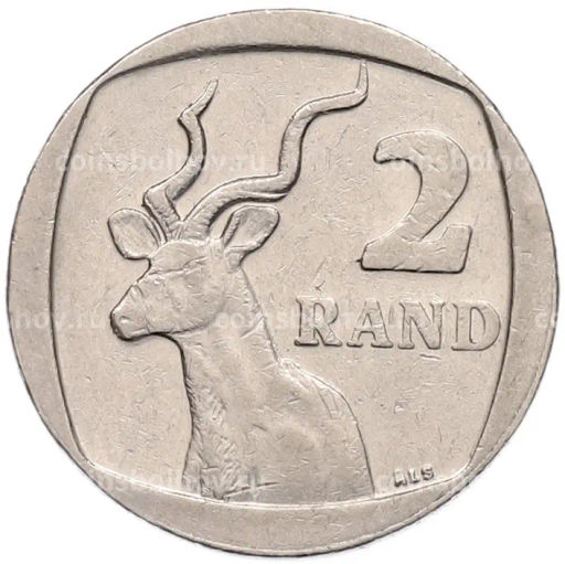 Монета 2 рэнда 2005 года ЮАР